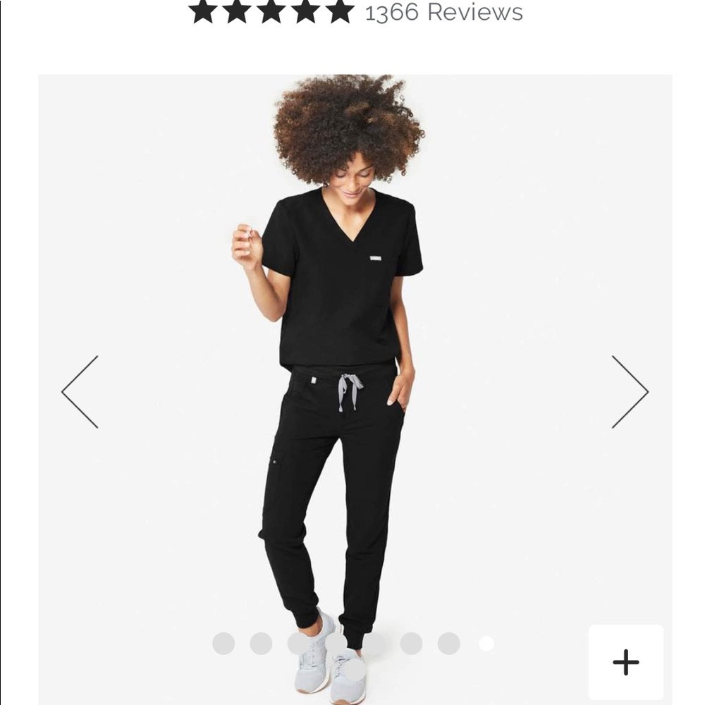 Figs scrubs. Jamora jogger. Small PETITE. Black.